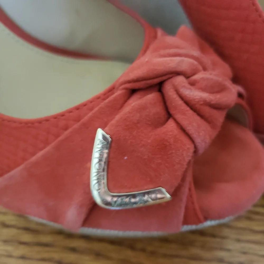 Antonio Melani Reena Red Wedge Heels